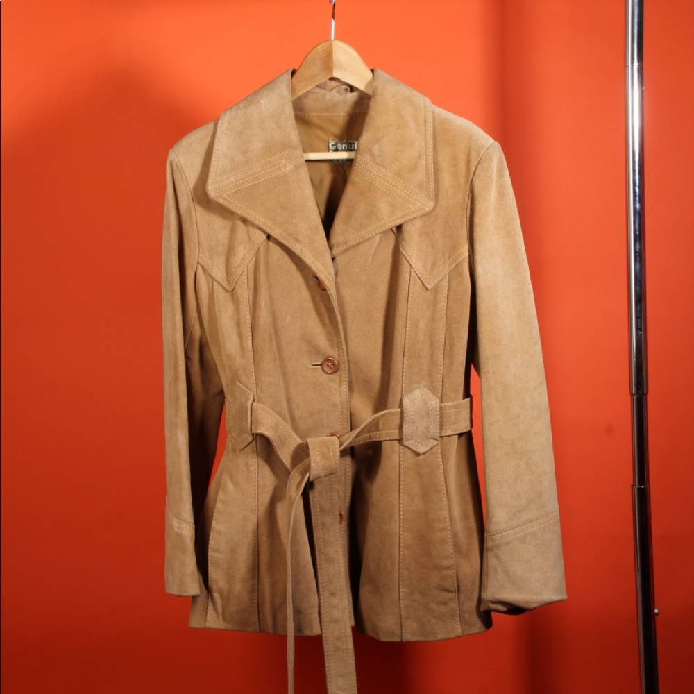 Vintage 70’s Leather Suede Coat